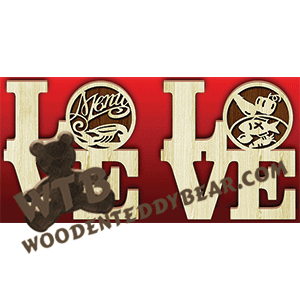 Love Cooking | Fretwork Scroll Saw Pattern | Wooden Teddy Bear