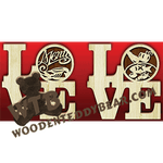 Love Cooking | Fretwork Scroll Saw Pattern | Wooden Teddy Bear
