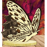 Butterfly on Base | Fretwork Scroll Saw Pattern | Wooden Teddy Bear