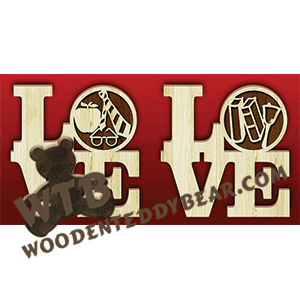 Love Teacher | Fretwork Scroll Saw Pattern | Wooden Teddy Bear