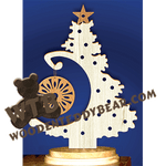 Ornament Tree #11 | Fretwork Scroll Saw Pattern | Wooden Teddy Bear