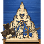 Snowman Tree | Fretwork Scroll Saw Pattern | Wooden Teddy Bear