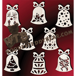 Bell Ornaments #2 | Fretwork Scroll Saw Pattern | Wooden Teddy Bear