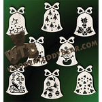 Bell Ornaments #3 | Fretwork Scroll Saw Pattern | Wooden Teddy Bear