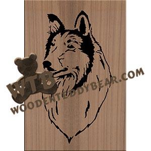 Collie Portrait fretwork scroll saw pattern |The Wooden Teddy Bear