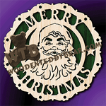 Merry Christmas Plaque #8 | Fretwork Scroll Saw Pattern | Wooden Teddy Bear