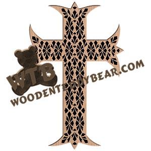 Cross #1 fretwork scroll saw pattern |The Wooden Teddy Bear