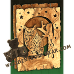 Two Layered Rustic Wood Slab #5 | Fretwork Scroll Saw Pattern | Wooden Teddy Bear