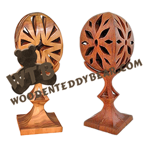 Compound Cut Eggs on Stands #2 | Fretwork Scroll Saw Pattern | Wooden Teddy Bear