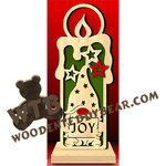 Gnome Candle | Fretwork Scroll Saw Pattern | Wooden Teddy Bear