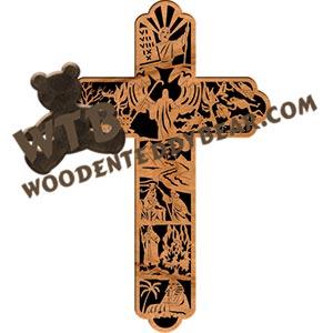 Exodus Cross fretwork scroll saw pattern |The Wooden Teddy Bear