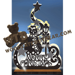 Lighted Snowman | Fretwork Scroll Saw Pattern | Wooden Teddy Bear