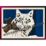 Maine Coon Cat | Fretwork Scroll Saw Pattern | Wooden Teddy Bear