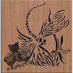 Dragonfly fretwork scroll saw pattern |The Wooden Teddy Bear