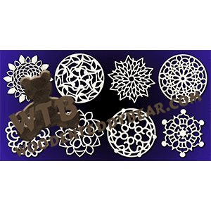 Trivet Set #17 | Fretwork Scroll Saw Pattern | Wooden Teddy Bear