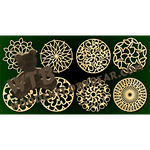 Trivet Set #18 | Fretwork Scroll Saw Pattern | Wooden Teddy Bear