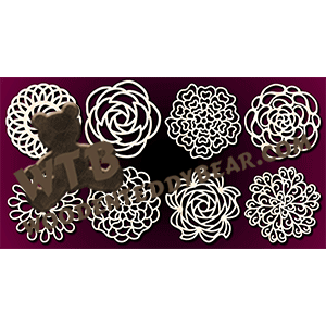 Trivet Set #19 | Fretwork Scroll Saw Pattern | Wooden Teddy Bear