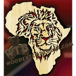 African Lion | Fretwork Scroll Saw Pattern | Wooden Teddy Bear