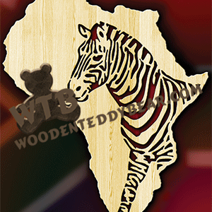 Africn Zebra | Fretwork Scroll Saw Pattern | Wooden Teddy Bear