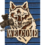 Wolf Welcome | Fretwork Scroll Saw Pattern | Wooden Teddy Bear