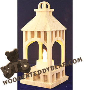 Compound Cut Latern #1 | Fretwork Scroll Saw Pattern | Wooden Teddy Bear