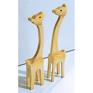 Compound Cut Giraffe Pair | Fretwork Scroll Saw Pattern | Wooden Teddy Bear