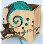 Yarn Box #4 | Fretwork Scroll Saw Pattern | Wooden Teddy Bear