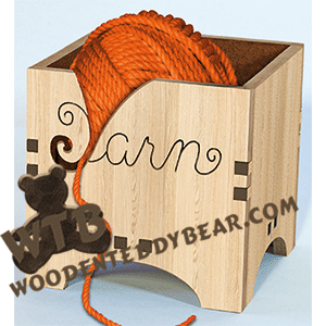 Yarn box #6 - Scroll Saw Artist