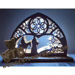 Bethlehem Journey | Fretwork Scroll Saw Pattern | Wooden Teddy Bear