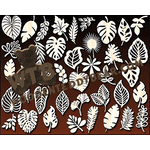 Leaf Wall Decorations | Fretwork Scroll Saw Pattern | Wooden Teddy Bear