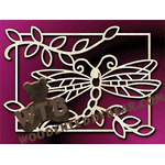 Dragonfly with Inner Frame | Fretwork Scroll Saw Pattern | Wooden Teddy Bear