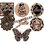 Ornament Set 4 fretwork scroll saw pattern |The Wooden Teddy Bear