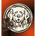 Triple Ring Framed Dog | Fretwork Scroll Saw Pattern | Wooden Teddy Bear