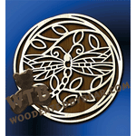 Triple Ring Framed Dragonfly | Fretwork Scroll Saw Pattern | Wooden Teddy Bear