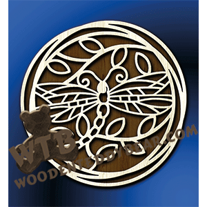 Triple Ring Framed Dragonfly | Fretwork Scroll Saw Pattern | Wooden Teddy Bear