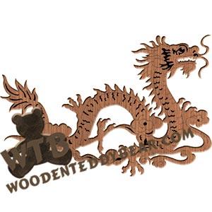 Chinese Dragon #3 fretwork scroll saw pattern |The Wooden Teddy Bear