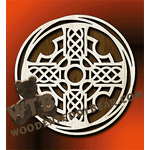 Triple Ring Framed Celtic Cross #2 | Fretwork Scroll Saw Pattern | Wooden Teddy Bear