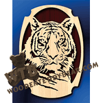 Framed Tiger Head | Fretwork Scroll Saw Pattern | Wooden Teddy Bear