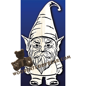 Gnome #2 | Fretwork Scroll Saw Pattern | Wooden Teddy Bear