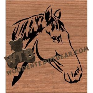 Horse #2 fretwork scroll saw pattern |The Wooden Teddy Bear