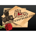 Decorative Heart Box | Fretwork Scroll Saw Pattern | Wooden Teddy Bear