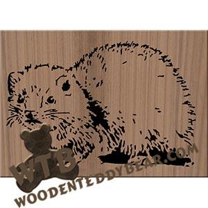 Ferret fretwork scroll saw pattern |The Wooden Teddy Bear