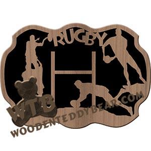 Rugby fretwork scroll saw pattern |The Wooden Teddy Bear