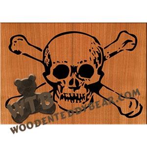 Skull & Bones fretwork scroll saw pattern |The Wooden Teddy Bear
