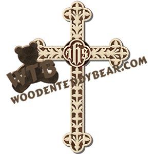 IHS Cross fretwork scroll saw pattern |The Wooden Teddy Bear