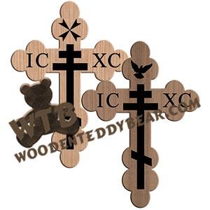 Orthodox Crosses fretwork scroll saw pattern |The Wooden Teddy Bear