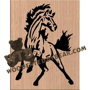 Wild Horse fretwork scroll saw pattern |The Wooden Teddy Bear