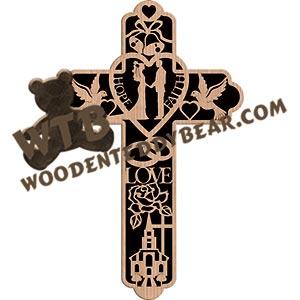 Wedding Cross fretwork scroll saw pattern |The Wooden Teddy Bear