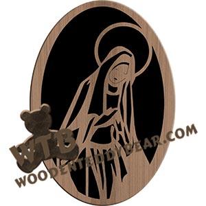 Virgin Mary fretwork scroll saw pattern |The Wooden Teddy Bear