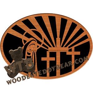 Virgin Mary #2 fretwork scroll saw pattern |The Wooden Teddy Bear